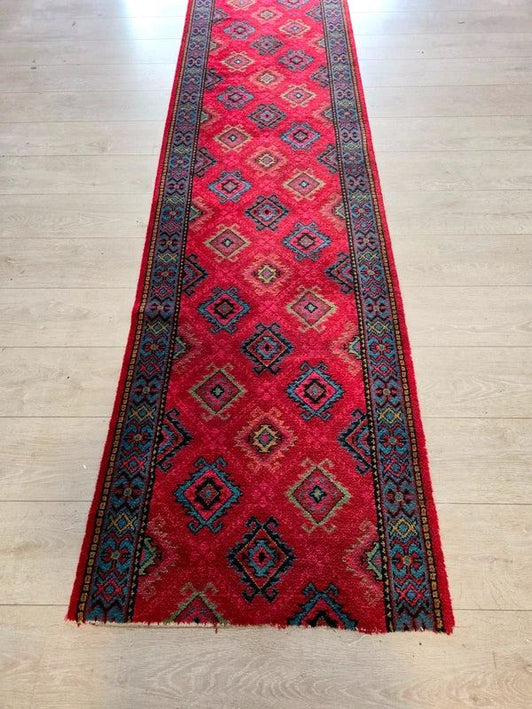Vintage Long Oriental Runner Rug