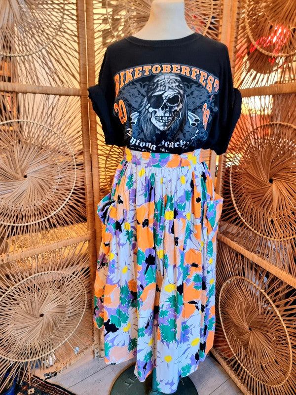Vintage 80's Floral Skirt