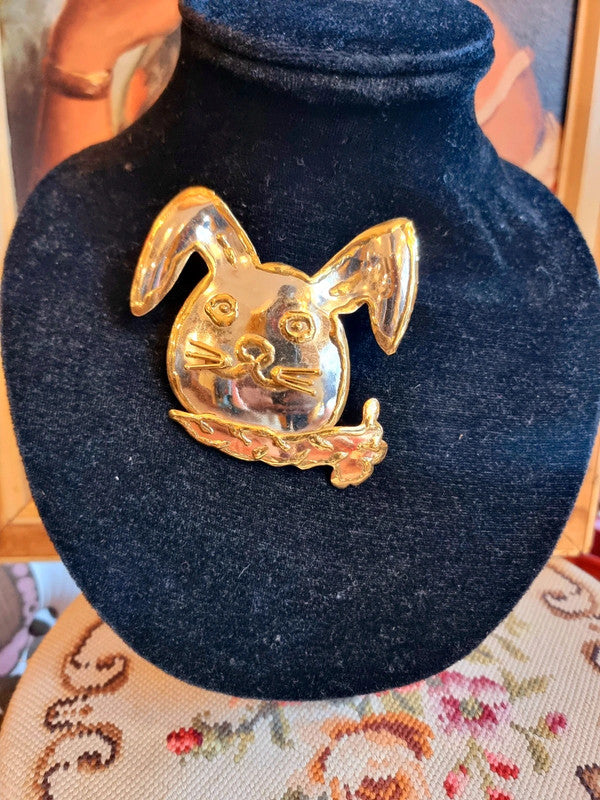 Vintage Rabbit Brooch