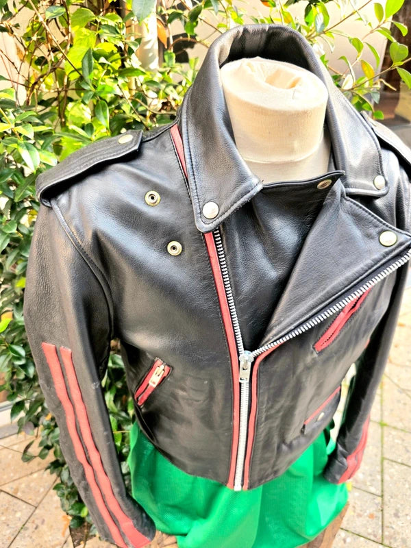 Vintage 80's Smoked Salmon Leather Jacket
