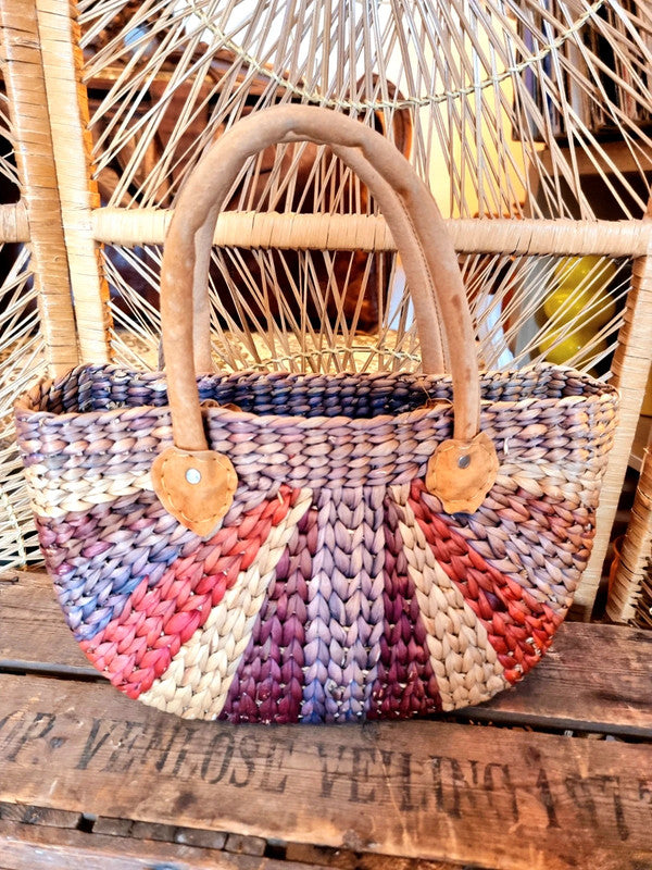 Vintage 80's Straw Handbag