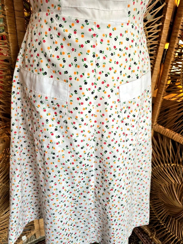 Vintage 60's Pinafore Apron Dress