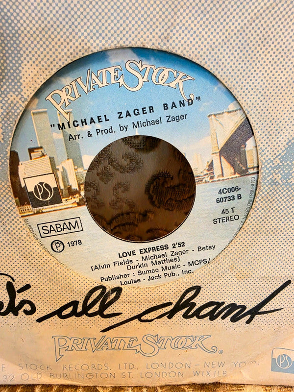 The Michael Zager Band – Let's All Chant / Love Express Vinyl Record