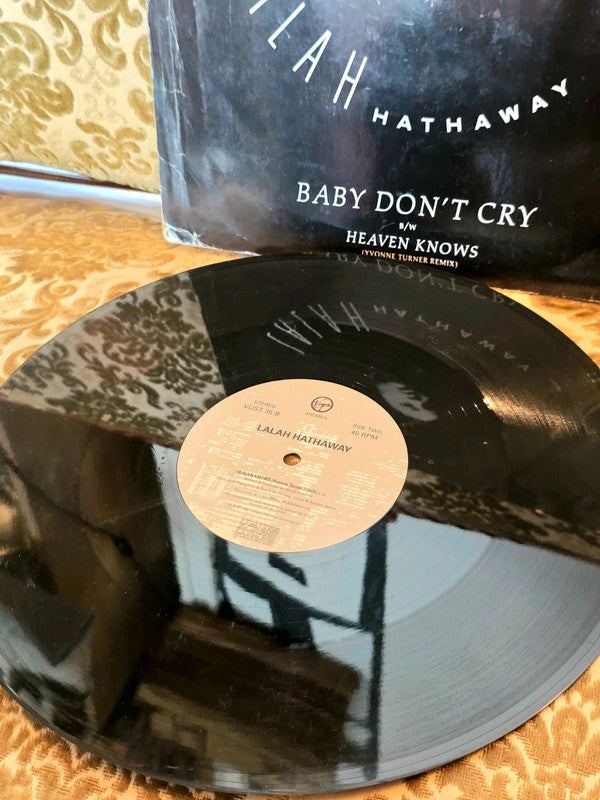 Lalah Hathaway – Baby Don't Cry / Heaven Knows Vinyl Record