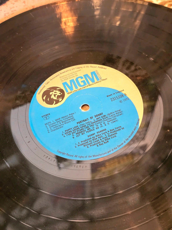 Donny Osmond – Portrait Of Donny Vinyl Record