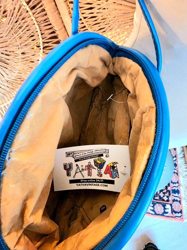 Vintage 80's Faux Leather Shoulder Bag