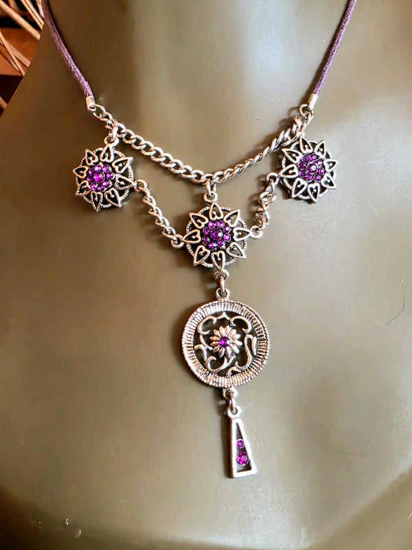 Vintage 90's Chandelier Necklace