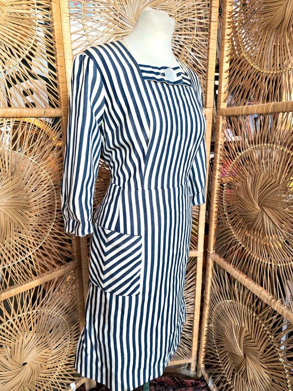Vintage 1950's Stripe Dress