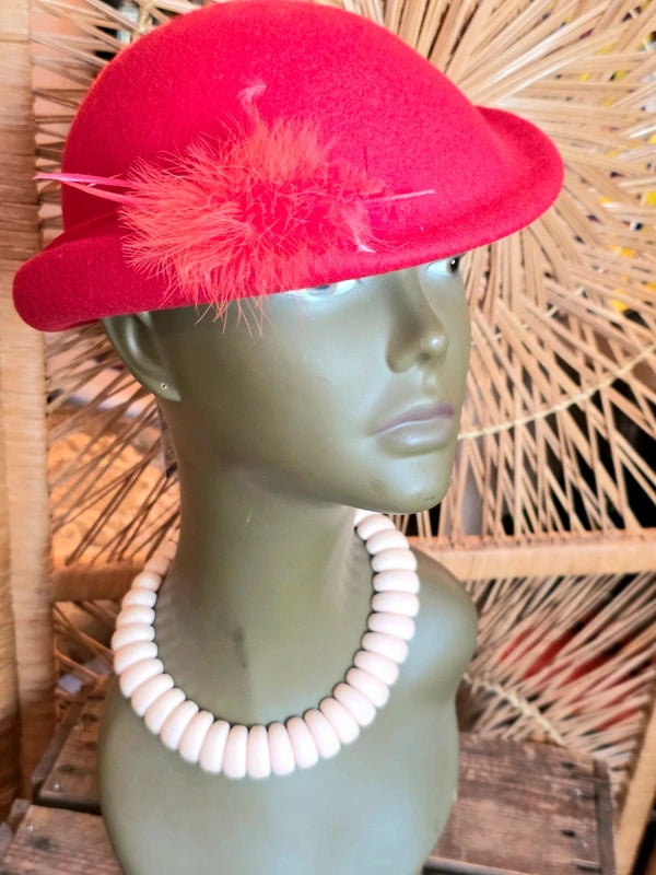 Vintage Cloche Wool Hat