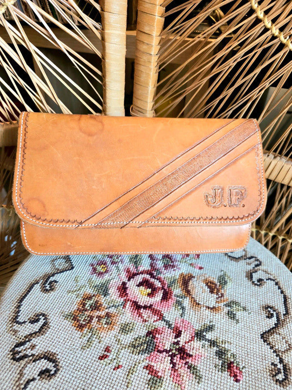 Vintage 70's J.F Suede Clutch