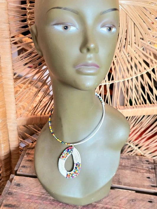 Brand New Beaded Pendant Necklace
