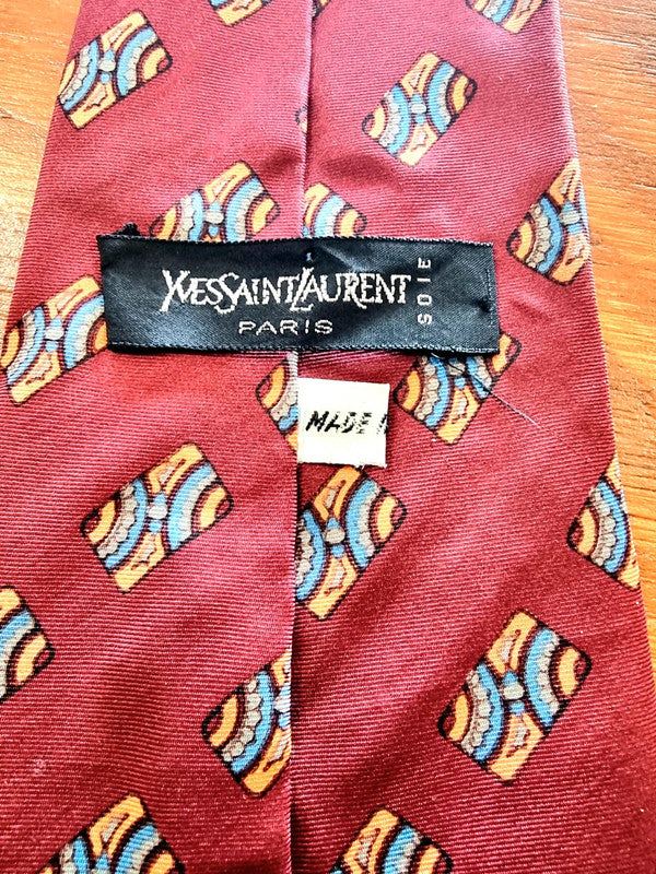 Vintage Yves Saint Laurent Paris Tie