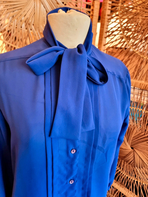 Vintage 70s / 80s Creations Hazan Paris Secretary shirt