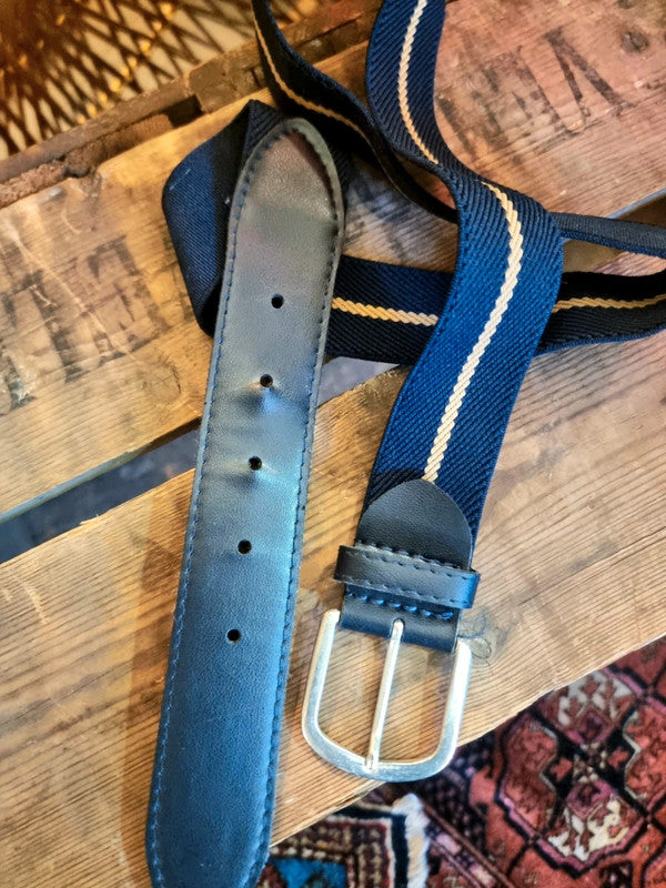 Vintage Striped Fabric Belt