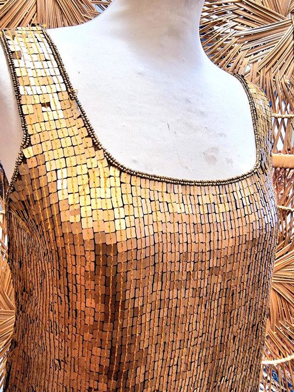 Vintage Sequin Scenario top