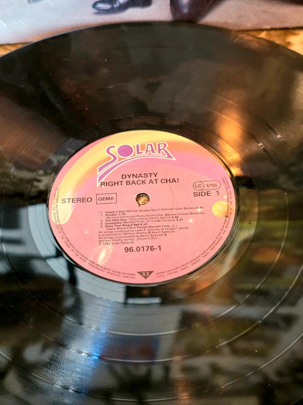 Dynasty – Right Back At Cha! Vinyl Record
