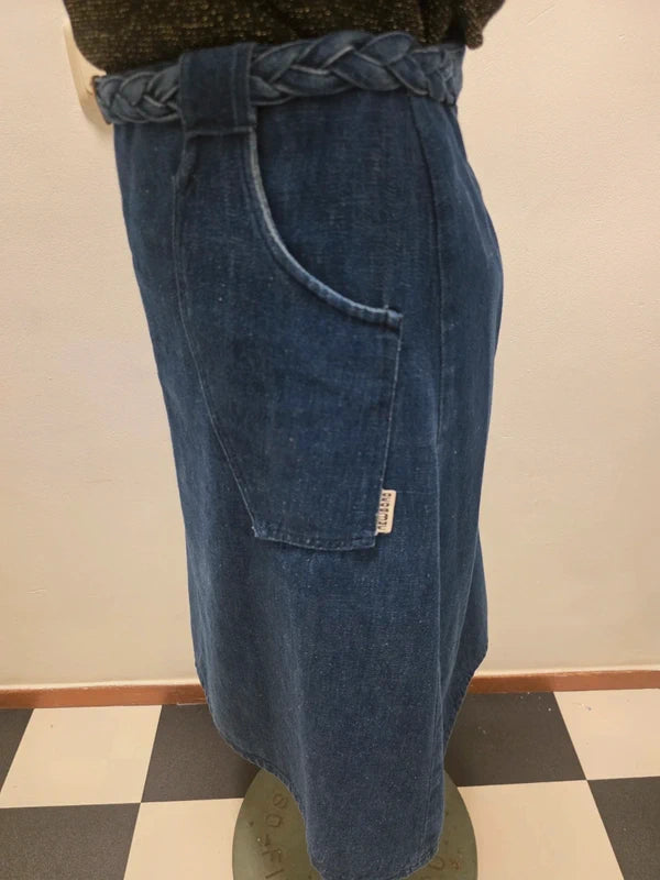 Vintage 80's Newbord Denim Skirt
