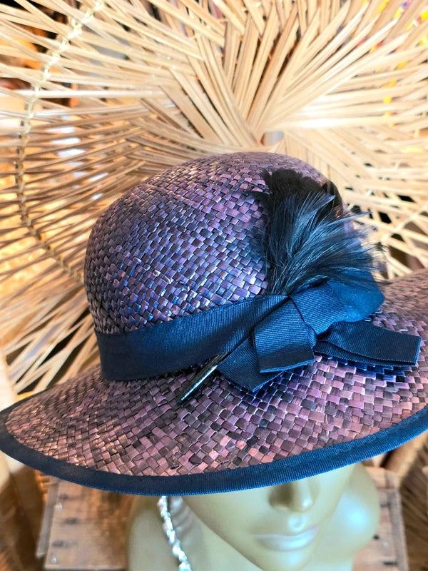 Vintage 40s Straw Sun Hat
