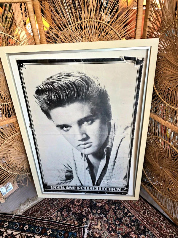 Vintage Framed Elvis Poster