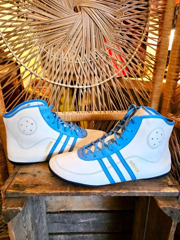 Retro Adidas Leather Boxing Wrestling Training Shoes