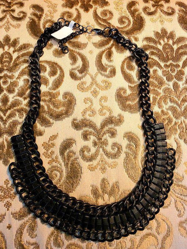 Vintage 80's Metal Necklace