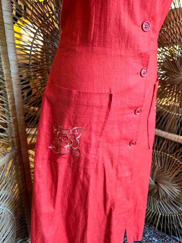 Vintage 80's Button Up Dress