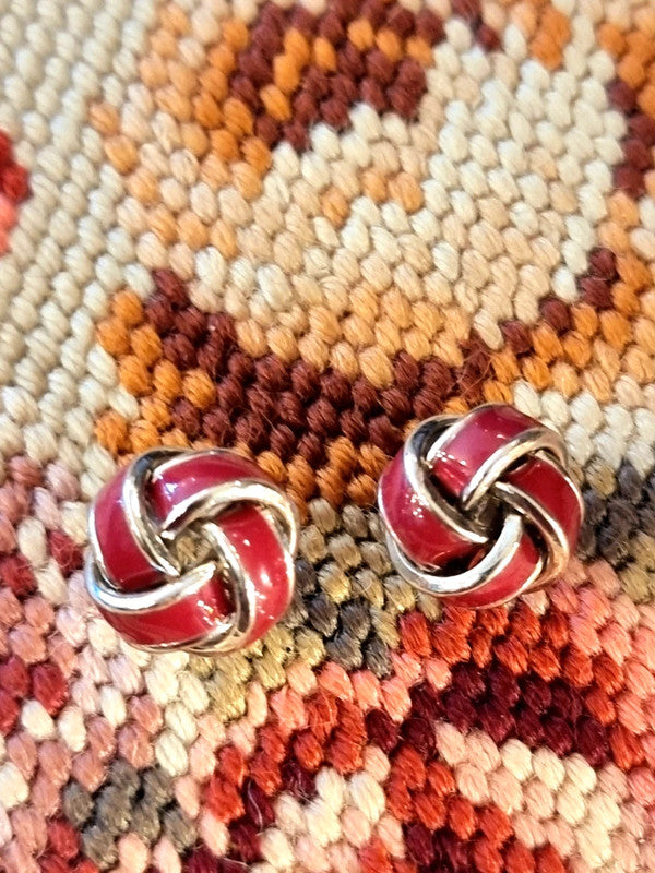 Vintage 80's Knot Earrings