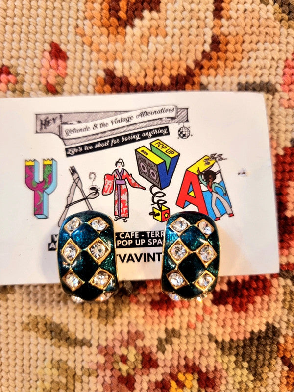 Vintage 80's Clip-On Earrings