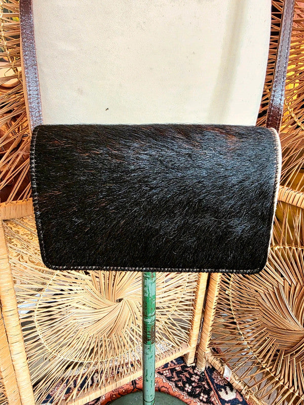 Vintage 70's Leather Crossbody Bag