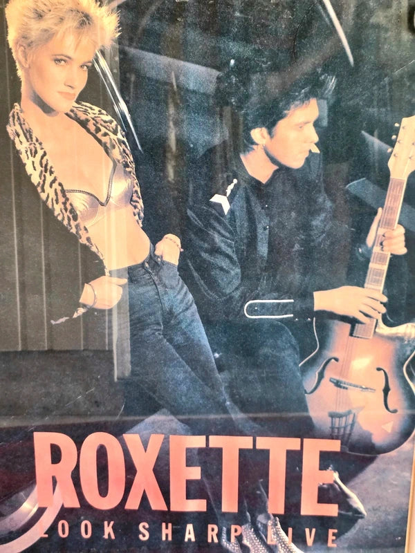 Vintage Rare 80's Roxette Poster