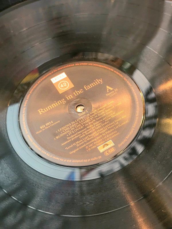 Level 42 – Running In The Family Vinyl Record