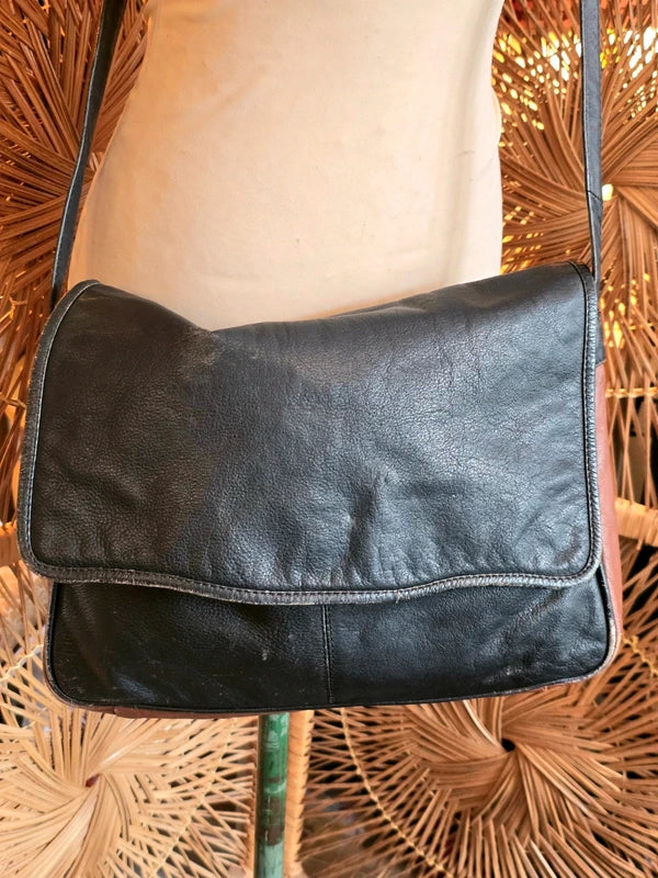 Vintage 80's Leather Handbag