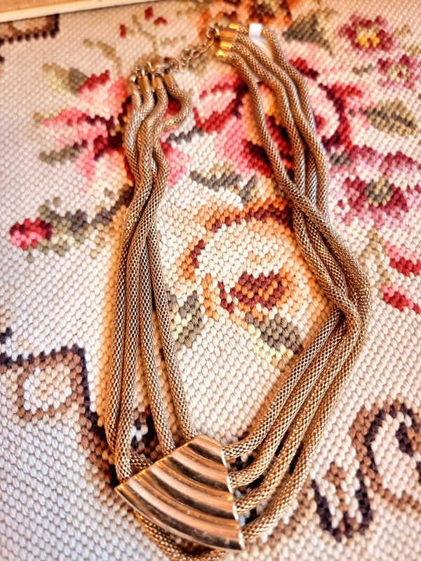 Vintage 80's Mesh Necklace
