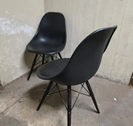 Vintage Eames Plastic Side Chair (DSW) Set of Two