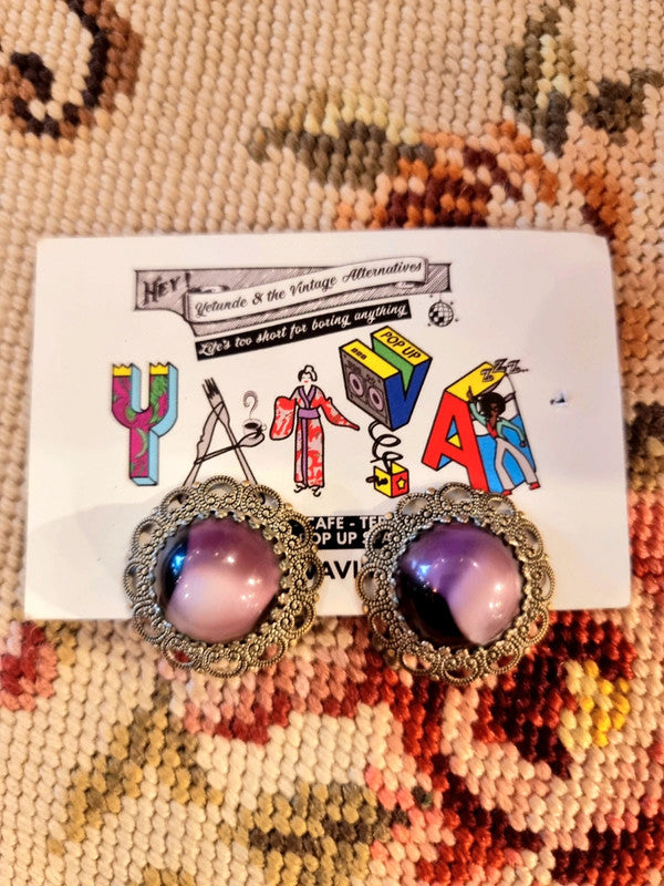 Vintage 80's West Germany Clip-On Earrings