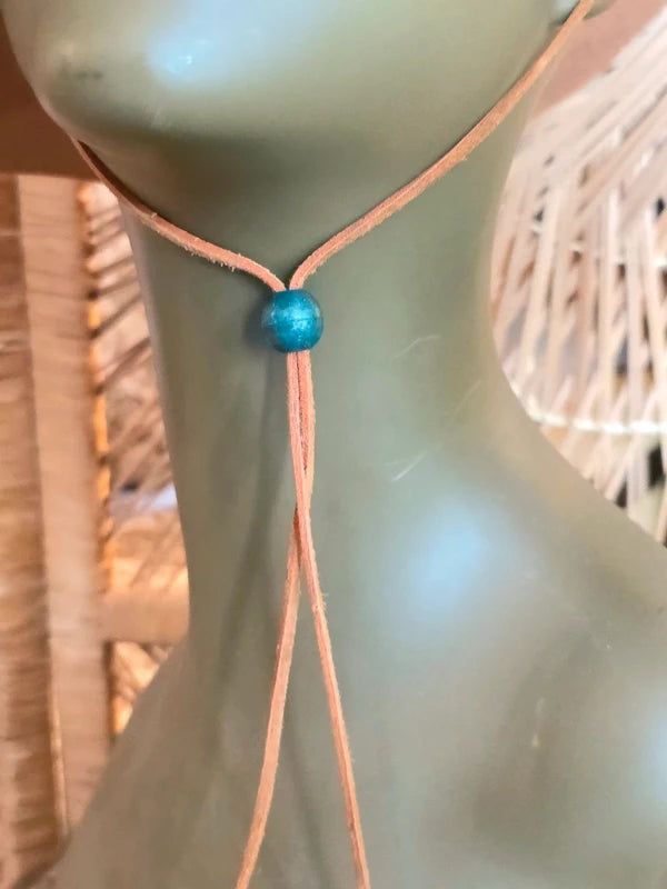 Vintage 80s Leather Cowboy Hat