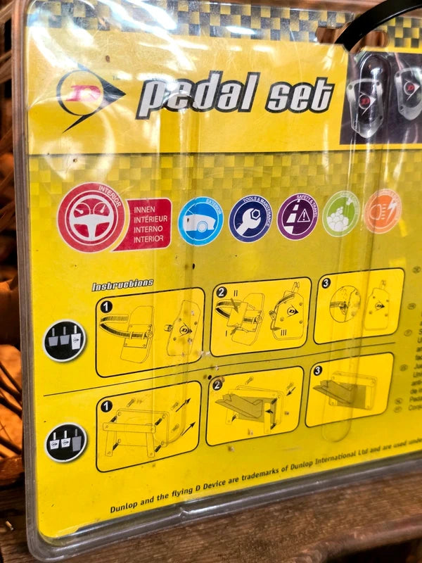 Vintage 90's Dunlop Car Pedal Set