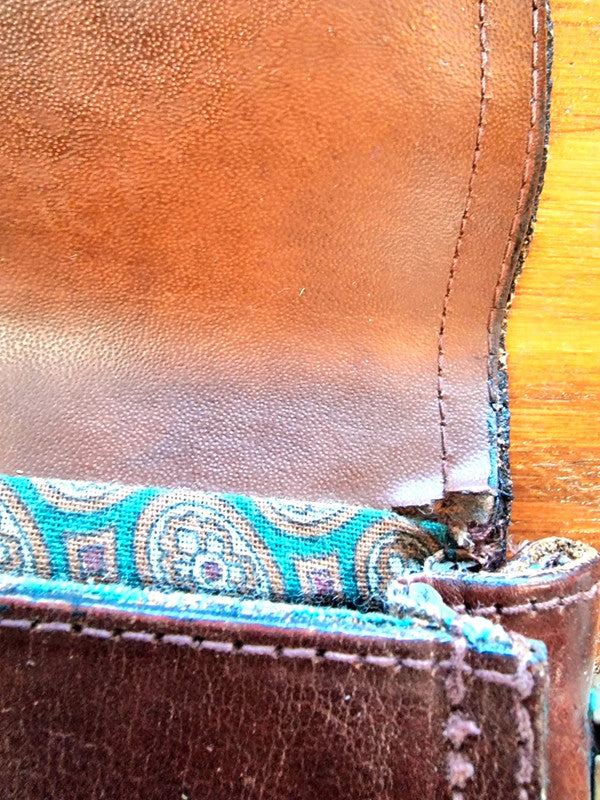 Vintage 80's Leather Shoulder Bag