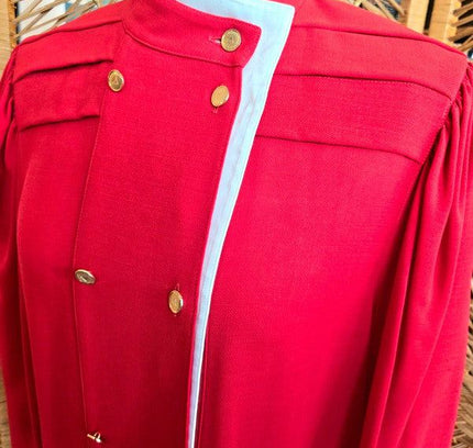 Vintage 80's Louis Féraud Military Dress