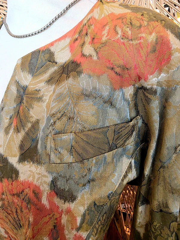 Vintage 80's MK Exclusive Cropped Floral Blazer