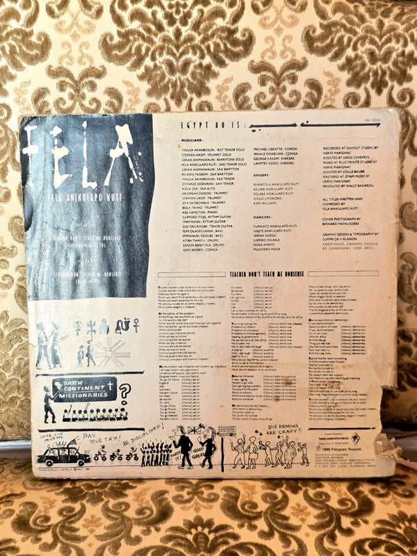 Fela Anikulapo Kuti – Teacher Don't Teach Me Nonsense Vinyl Record