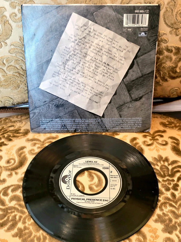 Level 42 – It's Over Vinyl Record