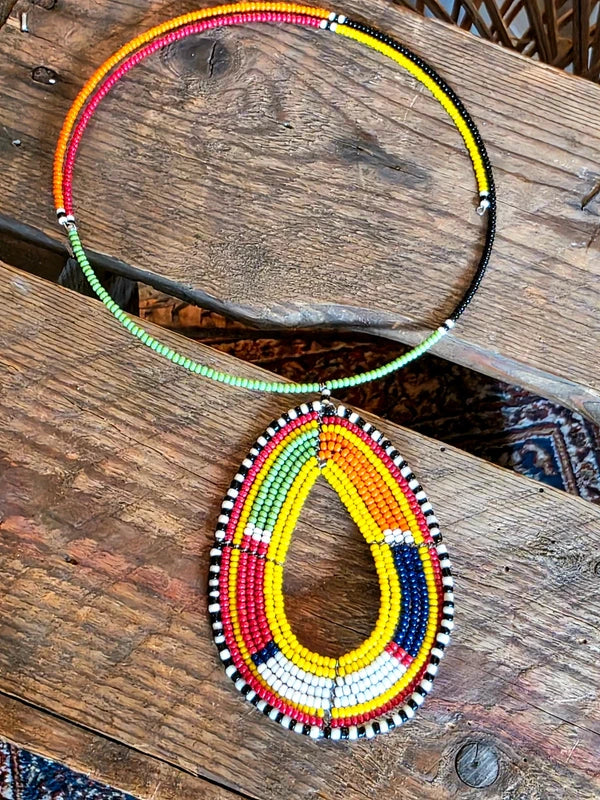 Brand New Beaded Pendant Necklace