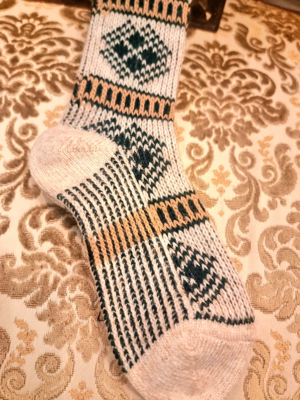 Vintage Deadstock 70's / 80's Knee length Sock