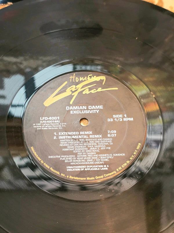 Damian Dame – Exclusivity Vinyl Record