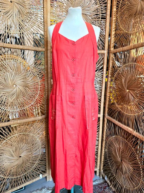 Vintage 80's Button Up Dress