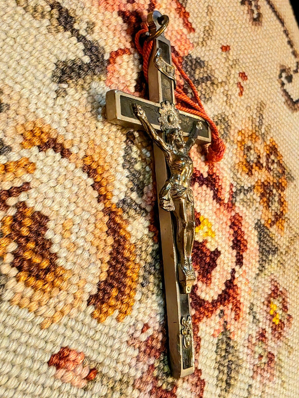 Vintage Antique French Pectoral Cross pendant