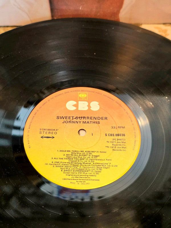 Johnny Mathis – Sweet Surrender Vinyl Record
