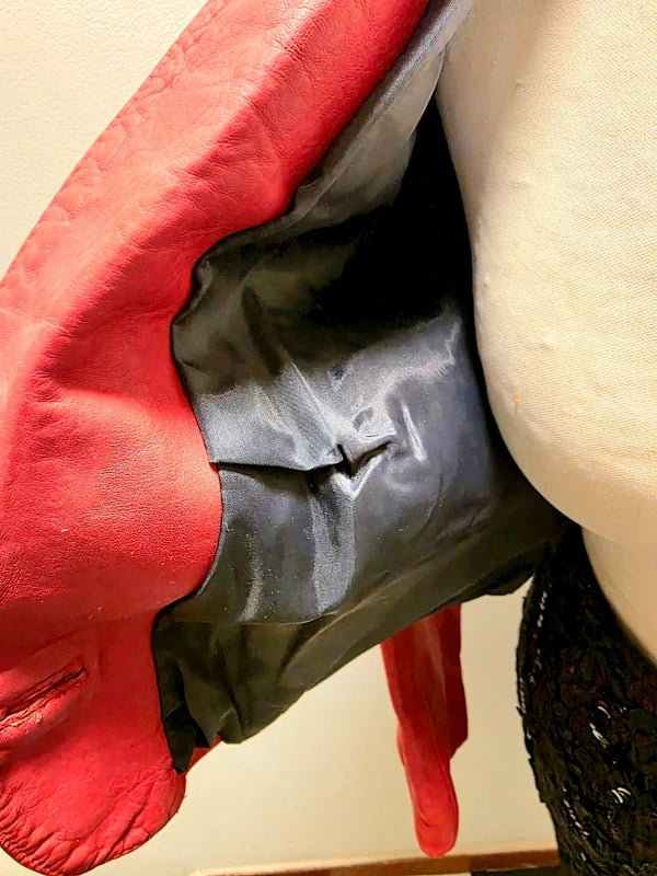 Vintage 1980's Crop Leather Jacket