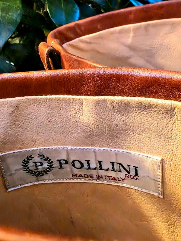 Vintage Pollini Leather Pull up Boots